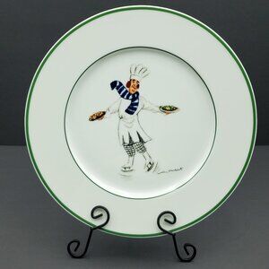 Williams Sonoma Skating Chefs by Guy Buffet Dinner Plate Yves Serving Plate